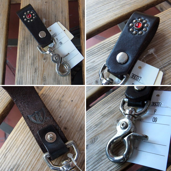 HTC FLOWER LEATHER KEY HOLDER フラワーレザーキーホルダー