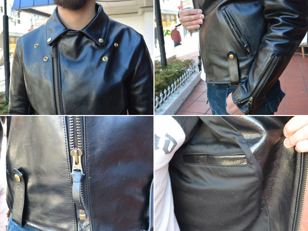 FULLNELSON LEATHER JACKET DOUBLE RIDERS フルネルソン レザー ...