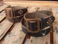 別注 OPUS US OIL LEATHER STUDS BELT オーパス ホーウィン社オイルドレザースタッズベルト 