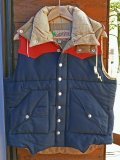 SUGAR CANE N/C PADDING VEST W/HOOD シュガーケーン6/4クロス 中綿パディングベスト フード着脱式 SC-13068 NAVY