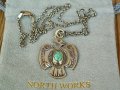 North Works 25￠THUNDERBIRD PENDANT TQ/50cm Chain ノースワークス25セントサンダーバードペンダント ターコイズ