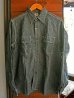 画像1: SUGARCANE JEAN CORD STRIPE L/S WORK SHIRT シュガーケーン ジーンコードストライプ長袖ワークシャツ SC25511 (1)