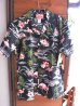 画像1: Made in USA Robert J. Clancey Aloha Shirts コットンアロハシャツPink Flamingo Black  (1)