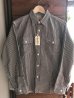 画像1: SUGARCANE HICKORY STRIPE WORK SHIRTシュガーケーン ヒッコリーストライプワークシャツ SC27853-119BLACK (1)