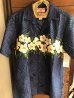 画像5: Made in USA Robert J. Clancey Aloha Shirts コットンアロハシャツ Flower Navy&Black