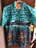 Made in USA Robert J. Clancey Aloha Shirts コットンアロハシャツ Ocean