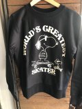 BUDDY 別注 スヌーピー PEANUTS SNOOPY JOE COOL クルーネックスエット WORLD'S GREATEST SKATER