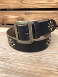 別注 OPUS US OIL LEATHER STUDS BELT オーパス ホーウィン社オイルドレザー 6flowers スタッズベルト