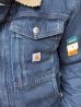 画像3: Carhartt RELAXED FIT DENIM SHERPA-LINED JACKET