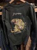 TAILOR TOYO (テーラー東洋) LONG SLEEVE SUKA T-SHIRT EMBROIDERED “TIGER”
