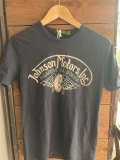 別注 Johnson Motors'Inc WING WHELL S/S tee ジョンソンモータース半袖Tシャツ JET BLACK