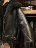 画像10: Vanson B-3 Flying Fortress Crew Jacket Black Mouton (10)
