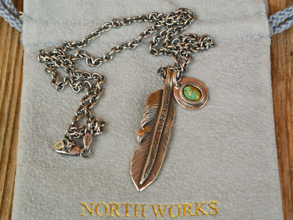 feather pendants ネックレス　50センチ