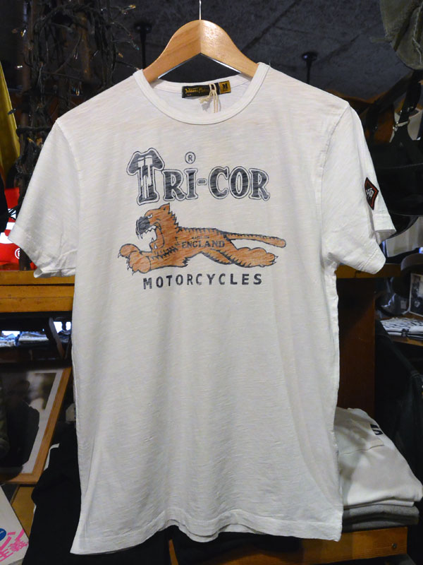  Johnson Motors'Inc TRICOR S/S tee ジョンソンモータース半袖Tシャツ OPTIC WHITE