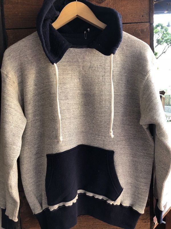 DUBBLE WORKS 2TONE 釣編みパーカー HOODIE