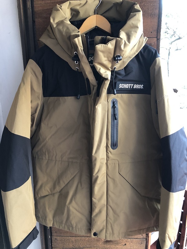 Schott 2トーン ダウンパーカー ダウンジャケット Schott 2トーン ダウンパーカー ダウンジャケット