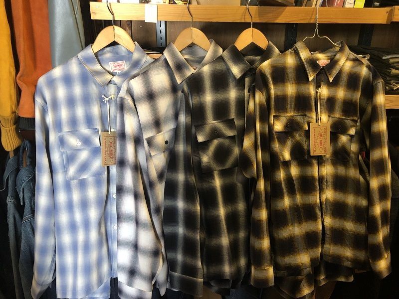 BIGMIKE OMBRE CHECK L/S SHIRTS