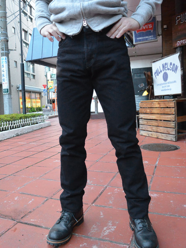 Fullnelsonフルネルソンオリジナルストレートブラックデニム5150black